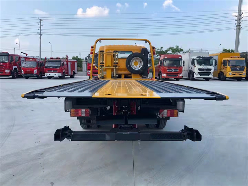 國(guó)六重汽豪沃藍(lán)牌一拖二清障車