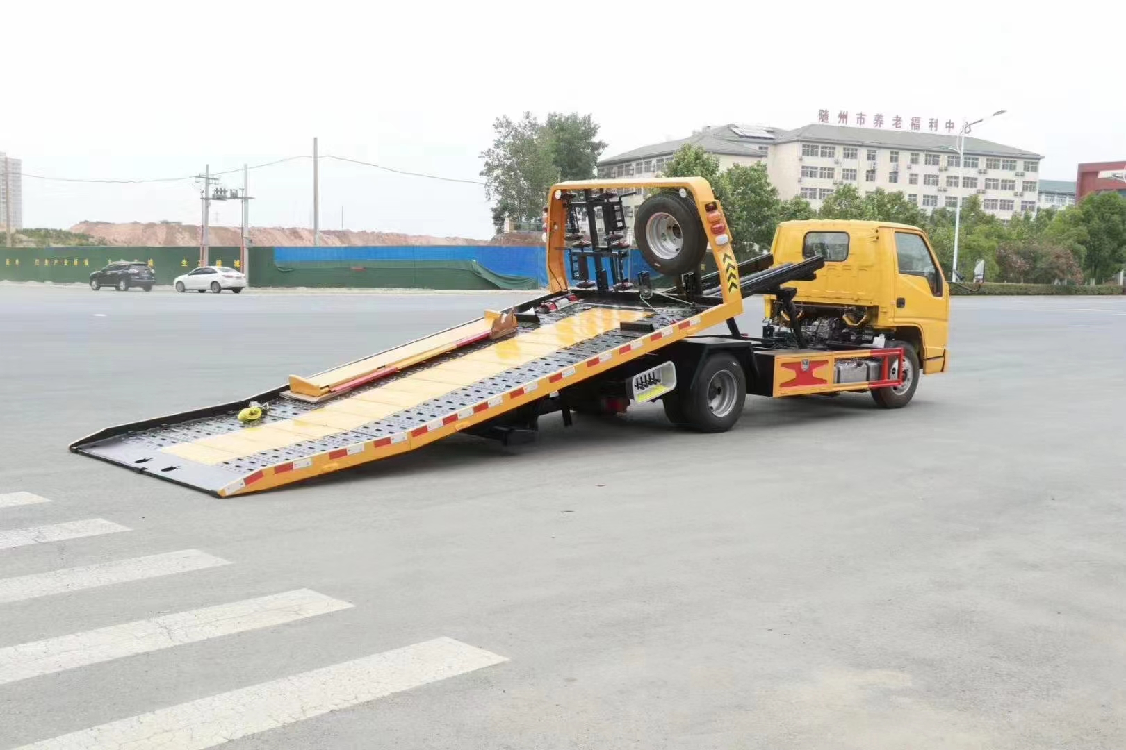 國六江鈴順達(dá)藍(lán)牌全落地清障車