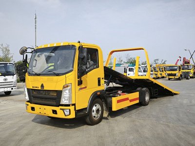 重汽豪沃藍(lán)牌重載版清障車（下沉板）