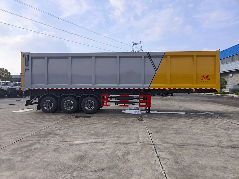 程力液推式半掛垃圾車
