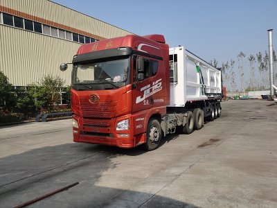 液推式半掛垃圾轉運車
