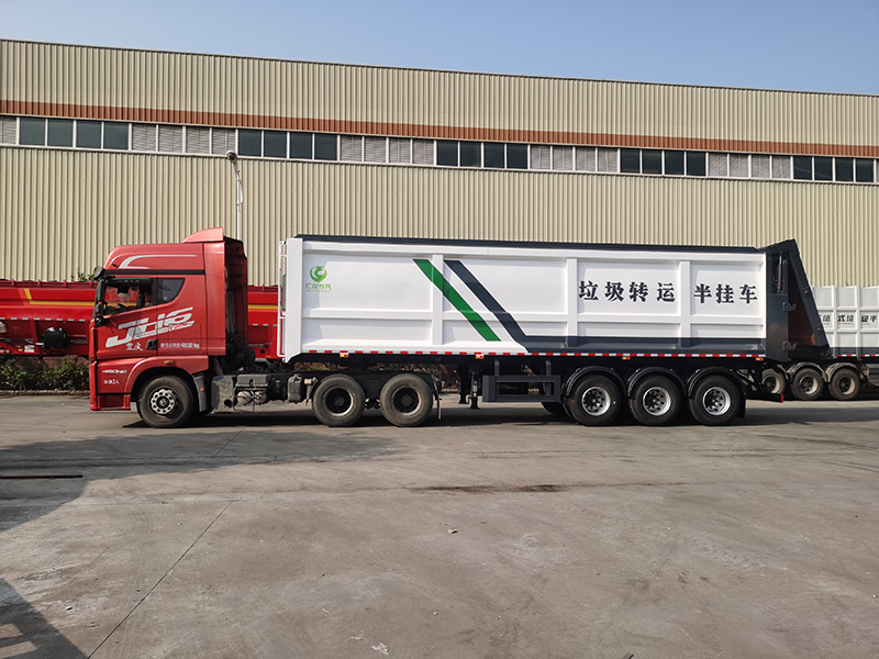 液推式半掛垃圾轉運車